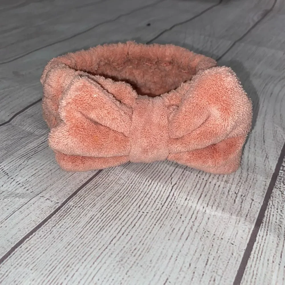 Headband elastic wrap w/bow little girls